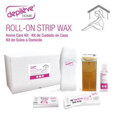 СЕТ за Депилација: Топилка + Ролон + Ленти + Масло за Чистење Восок Depileve 