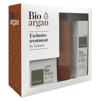 BIO ARGAN Шампон + Маска + Масло LAKME 