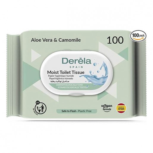 Derela влажна тоалетна хартија 100ком