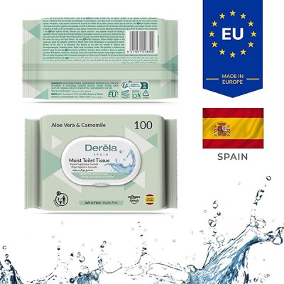 Derela влажна тоалетна хартија 100ком