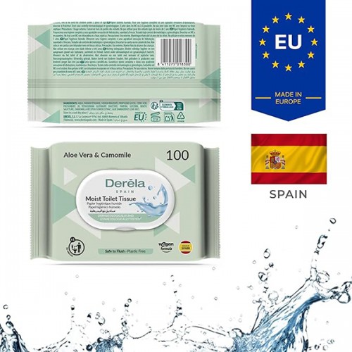 Derela влажна тоалетна хартија 100ком